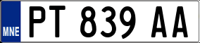 Trailer License Plate